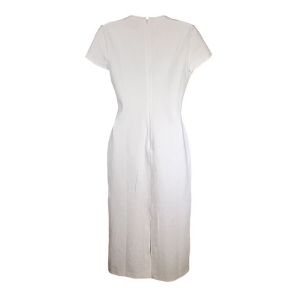 Reformation Dress Bodycon Long Maxi Short Sleeve White Women's 6 - Picture 3 of 6
